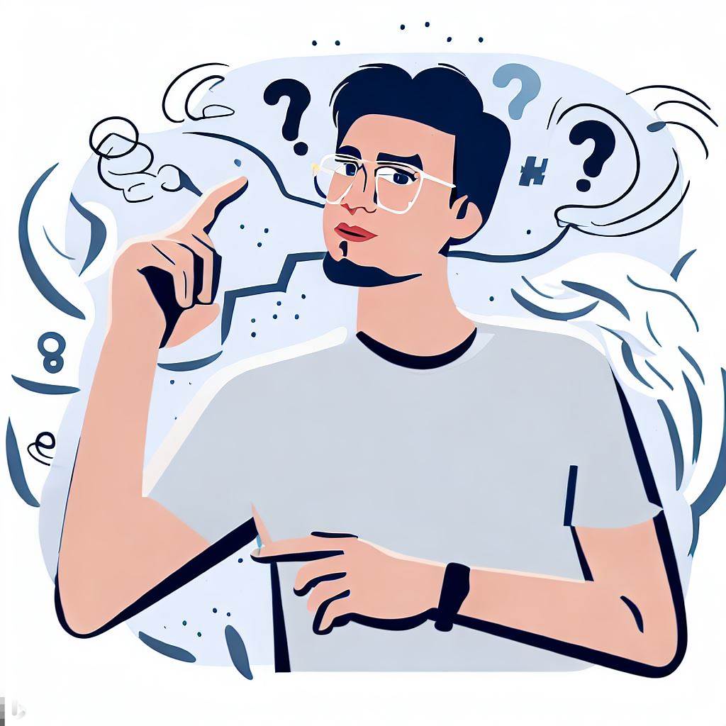 Persona preguntandose como no exagerar los pensamientos